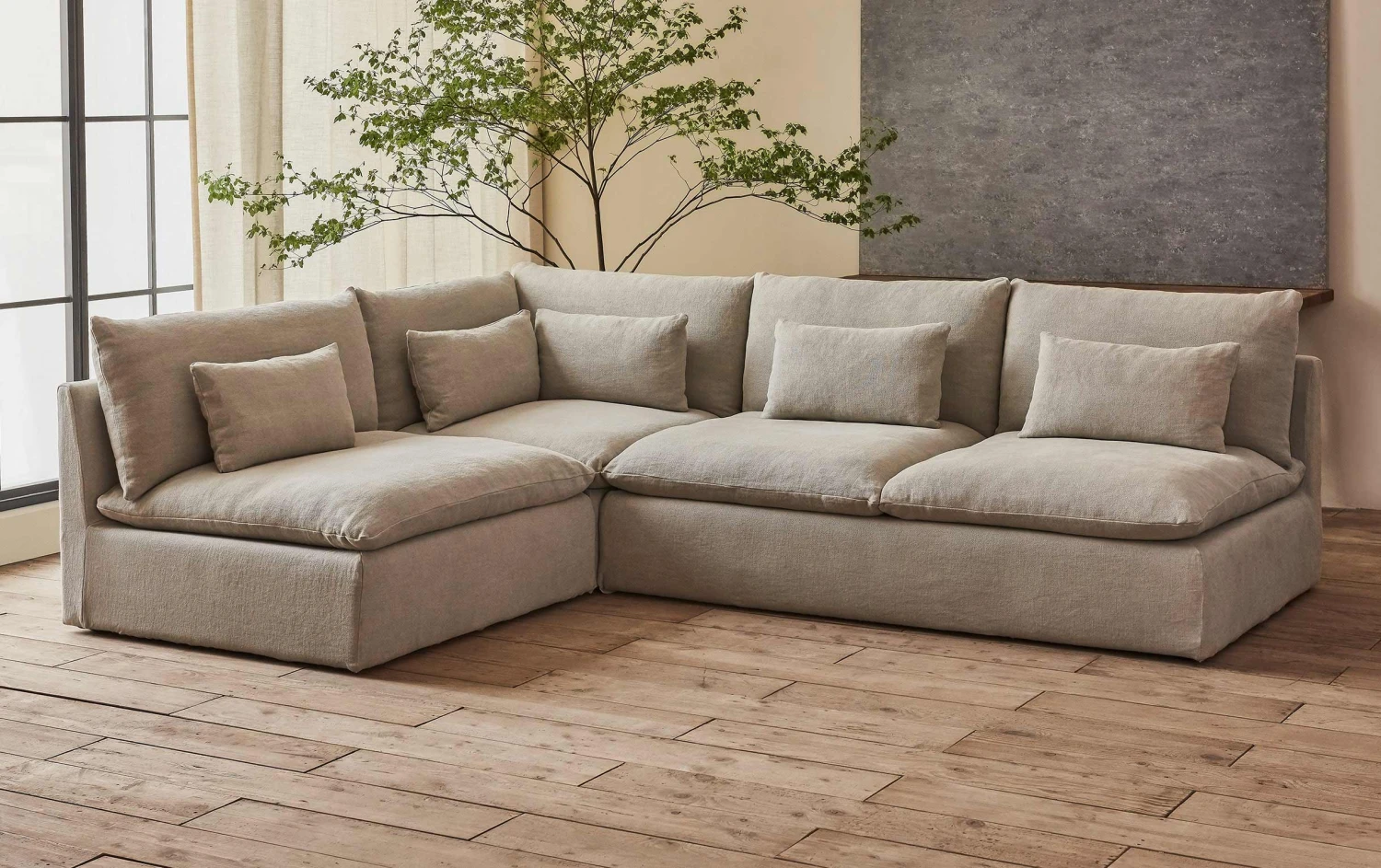Aria L-Shape Sectional Slipcover Only 1 Aria L-Shape Sectional Slipcover Only