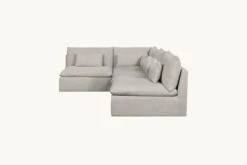 Aria L-Shape Sectional 22 Aria L-Shape Sectional -SIXPENNY STORE aria lshape medium weight linen jasmine rice product PDP3 long slipcover