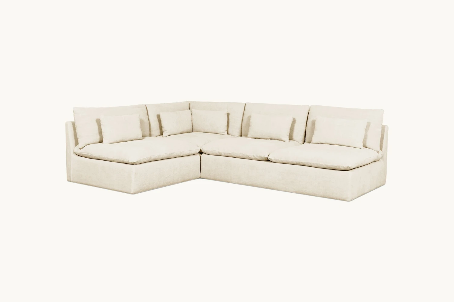 Aria L-Shape Sectional Slipcover Only 18 Aria L-Shape Sectional Slipcover Only - Image 18