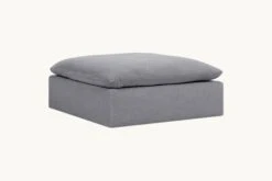 Aria Ottoman 22 Aria Ottoman -SIXPENNY STORE aria ottoman light weight linen ink cap product PDP3