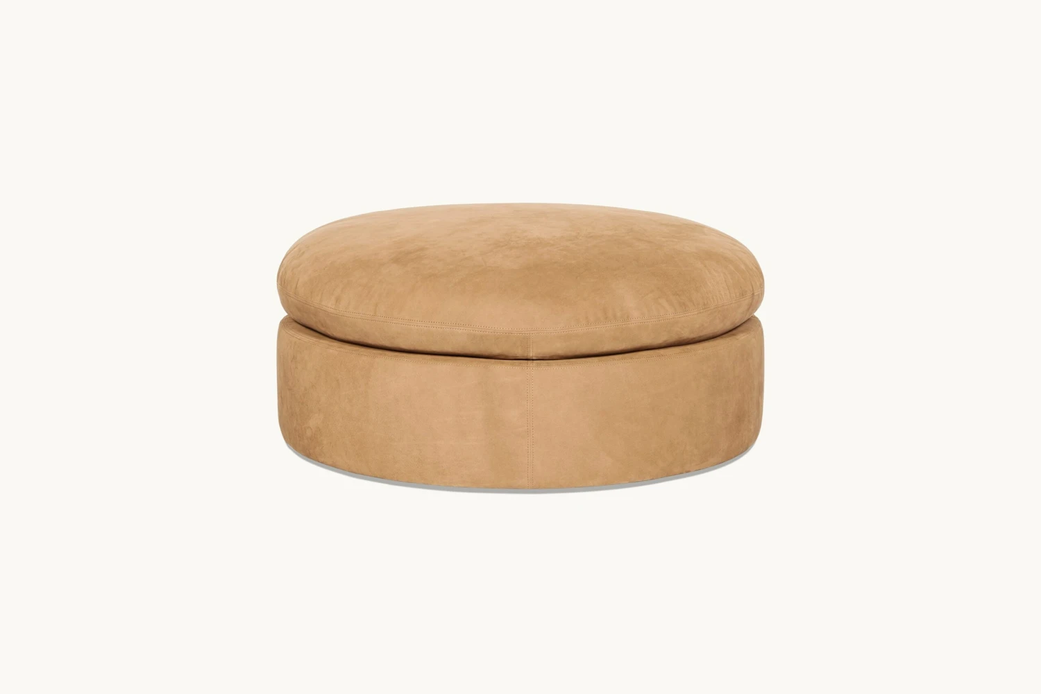 Aria Round Leather Ottoman 9 Aria Round Leather Ottoman - Image 9