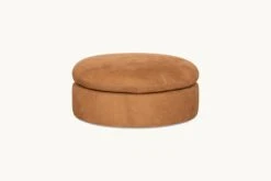 Aria Round Leather Ottoman 14 Aria Round Leather Ottoman -SIXPENNY STORE aria round leather ottoman meridian leather sunset canyon product