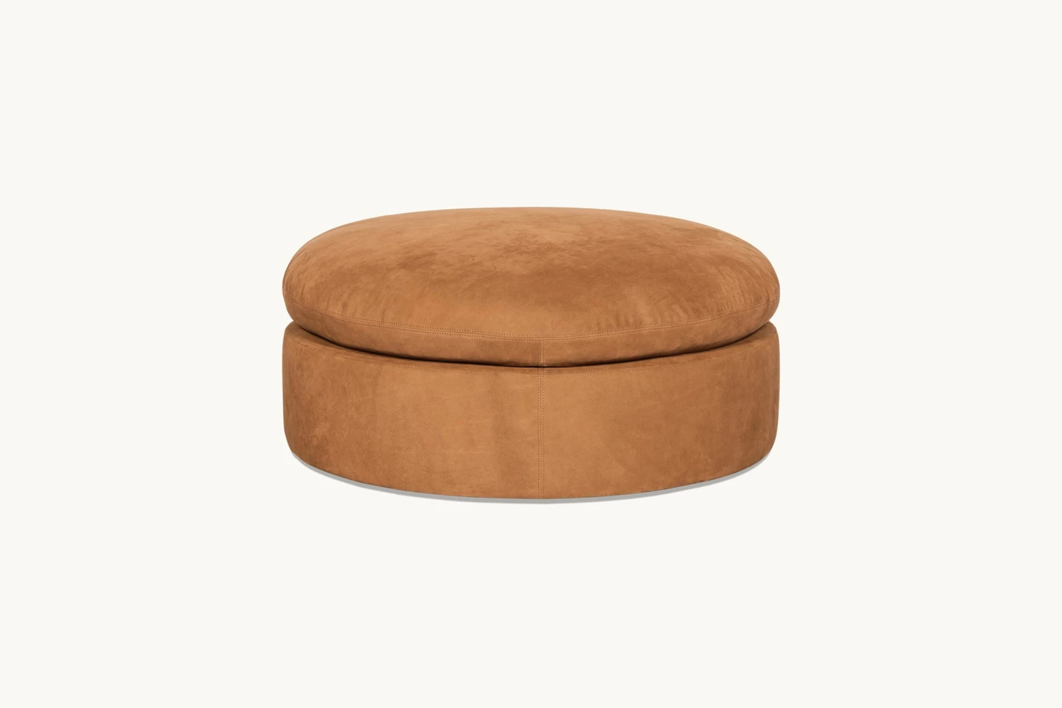 Aria Round Leather Ottoman 6 Aria Round Leather Ottoman - Image 6