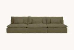Aria Sectional Slipcover Only 29 Aria Sectional Slipcover Only -SIXPENNY STORE aria sectional sofa cotton canvas quiet sage product slipcover