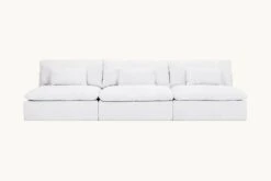 Aria Sectional -SIXPENNY STORE aria sectional sofa cotton linen pacific pearl product