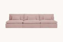 Aria Sectional -SIXPENNY STORE aria sectional sofa cotton linen sundazed coral product