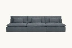 Aria Sectional Slipcover Only 37 Aria Sectional Slipcover Only -SIXPENNY STORE aria sectional sofa light weight linen black pepper product slipcover