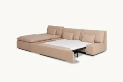 Aria Sleeper Chaise Sectional -SIXPENNY STORE aria sleeper chaise sectional recycled poly linen golden reed product pdp6