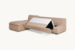 Aria Sleeper Chaise Sectional -SIXPENNY STORE aria sleeper chaise sectional recycled poly linen golden reed product pdp7