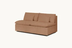 Aria Sleeper Sofa -SIXPENNY STORE aria sleeper thread dyed cotton linen nectarine dream product full