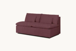 Aria Sleeper Sofa -SIXPENNY STORE aria sleeper thread dyed cotton linen summer plum product full