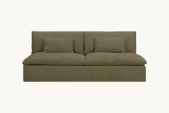 Aria Sofa Slipcover Only -SIXPENNY STORE aria sofa cotton canvas quiet sage product 84 slipcover