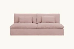 Aria Sofa Slipcover Only -SIXPENNY STORE aria sofa cotton linen sundazed coral product 84 slipcover