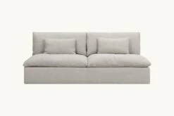 Aria Sofa Slipcover Only -SIXPENNY STORE aria sofa medium weight linen jasmine rice product 84 slipcover