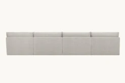 Aria U-Shape Sectional -SIXPENNY STORE aria ushape sectional medium weight linen jasmine rice product PDP4