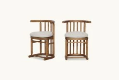 Bene Dining Chair (2pc) -SIXPENNY STORE bene dining chair medium weight linen jasmine rice product PDP2 heritage ash