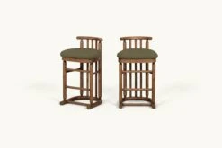 Bene Dining Stool (2pc) 34 Bene Dining Stool (2pc) -SIXPENNY STORE bene dining stool cotton canvas quiet sage product counter