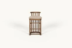 Bene Dining Stool Slipcover Only (1pc) -SIXPENNY STORE bene dining stool light weight linen oat flour product counter slipcover