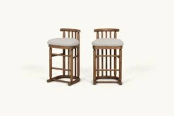 Bene Dining Stool (2pc) 27 Bene Dining Stool (2pc) -SIXPENNY STORE bene dining stool medium weight linen jasmine rice heritage ash product pdp3 counter
