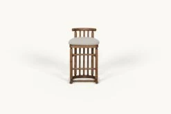 Bene Dining Stool Slipcover Only (1pc) -SIXPENNY STORE bene dining stool medium weight linen jasmine rice product counter slipcover