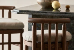 Bene Dining Stool (2pc) 32 Bene Dining Stool (2pc) -SIXPENNY STORE bene dining stool medium weight linen warm oatmeal heritage ash product PDP6 counter 1