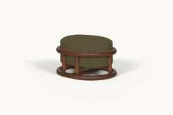 Bene Ottoman Slipcover Only -SIXPENNY STORE bene ottoman cotton canvas quiet sage product slipcover