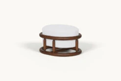 Bene Ottoman Slipcover Only -SIXPENNY STORE bene ottoman cotton linen pacific pearl product slipcover