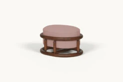 Bene Ottoman Slipcover Only -SIXPENNY STORE bene ottoman cotton linen sundazed coral product slipcover