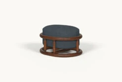 Bene Ottoman Slipcover Only -SIXPENNY STORE bene ottoman light weight linen black pepper product slipcover