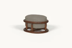 Bene Ottoman Slipcover Only -SIXPENNY STORE bene ottoman light weight linen cracked pepper product slipcover