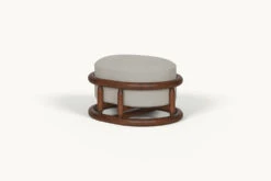 Bene Ottoman Slipcover Only -SIXPENNY STORE bene ottoman medium weight linen jasmine rice dusky ash product pdp3 slipcover