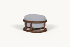 Bene Ottoman Slipcover Only -SIXPENNY STORE bene ottoman medium weight linen poppy seed product slipcover