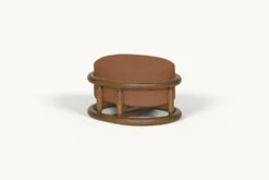 Bene Ottoman -SIXPENNY STORE bene ottoman thread dyed cotton linen nectarine dream product a91b5882 6e8b 4f5f 8424 d4de2c8e7757