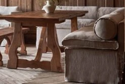 Camino Banquette 26 Camino Banquette -SIXPENNY STORE camino banquette light weight linen cracked pepper product pdp7