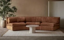 Camino Leather Sectional