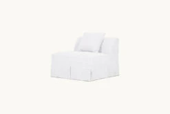 Dalia Armless Chair -SIXPENNY STORE dalia armless chair cotton linen pacific pearl product
