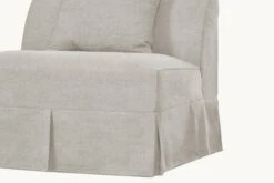 Dalia Armless Chair Slipcover Only -SIXPENNY STORE dalia armless chair medium weight linen jasmine rice product pdp6 slipcover