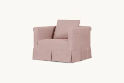 Dalia Chair Slipcover Only -SIXPENNY STORE dalia chair cotton linen sundazed coral product slipcover