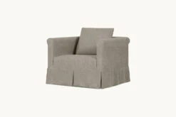 Dalia Chair -SIXPENNY STORE dalia chair light weight linen cracked pepper product