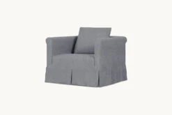 Dalia Chair Slipcover Only -SIXPENNY STORE dalia chair light weight linen ink cap product slipcover