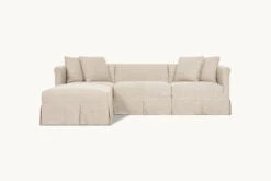 Dalia Chaise Sectional Slipcover Only 28 Dalia Chaise Sectional Slipcover Only -SIXPENNY STORE dalia chaise sectional cotton canvas beach walk product 4pc slipcover