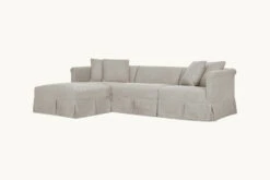 Dalia Chaise Sectional -SIXPENNY STORE dalia chaise sectional medium weight linen jasmine rice product pdp3 4pc