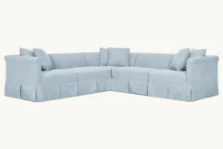 Dalia Corner Sectional Slipcover Only 37 Dalia Corner Sectional Slipcover Only -SIXPENNY STORE dalia corner sectional cotton linen salt water product slipcover