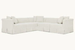 Dalia Corner Sectional Slipcover Only 31 Dalia Corner Sectional Slipcover Only -SIXPENNY STORE dalia corner sectional light weight linen water lily product slipcover