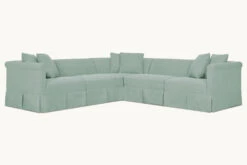 Dalia Corner Sectional Slipcover Only 39 Dalia Corner Sectional Slipcover Only -SIXPENNY STORE dalia corner sectional thread dyed cotton linen hello aloe product slipcover