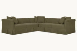 Dalia Corner Sectional 31 Dalia Corner Sectional -SIXPENNY STORE dalia corner sectonal cotton canvas quiet sage product