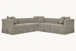 Dalia Corner Sectional 36 Dalia Corner Sectional -SIXPENNY STORE dalia corner sectonal light weight linen cracked pepper product