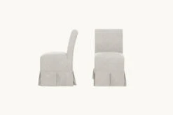 Dalia Armless Dining Chair (2pc) -SIXPENNY STORE dalia dining chair medium weight linen jasmine rice product pdp4