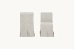 Dalia Armless Dining Chair (2pc) -SIXPENNY STORE dalia dining chair medium weight linen jasmine rice product pdp5