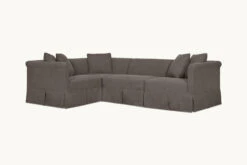 Dalia L-Shape Sectional Slipcover Only 29 Dalia L-Shape Sectional Slipcover Only -SIXPENNY STORE dalia lshape sectional cotton canvas moon dust product slipcover